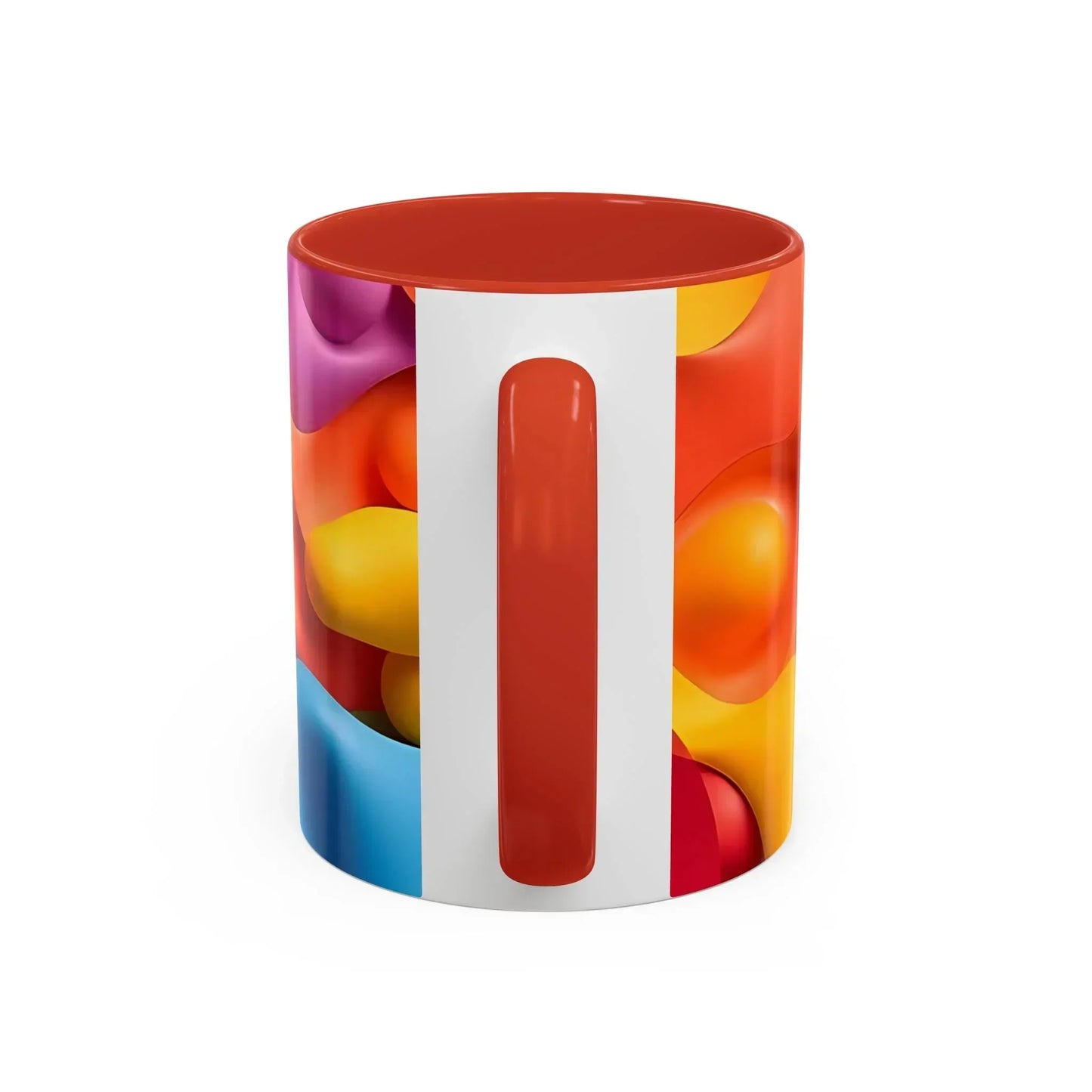 Bold Geometric Accent Coffee Ceramic Mug - KarArmDesign