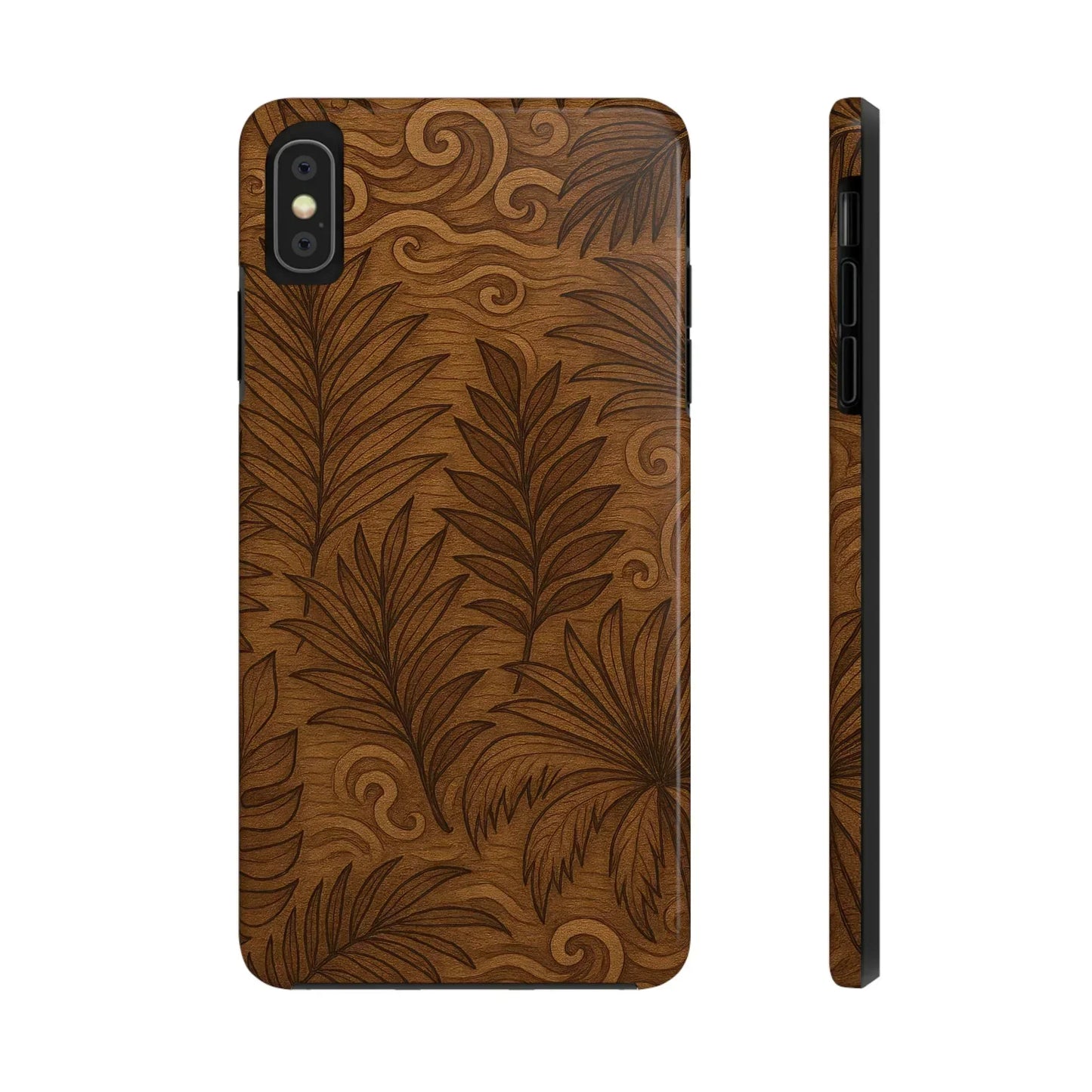 Wood Leaf Armor Phone Case for iPhone and Samsung Galaxy - KarArmDesign
