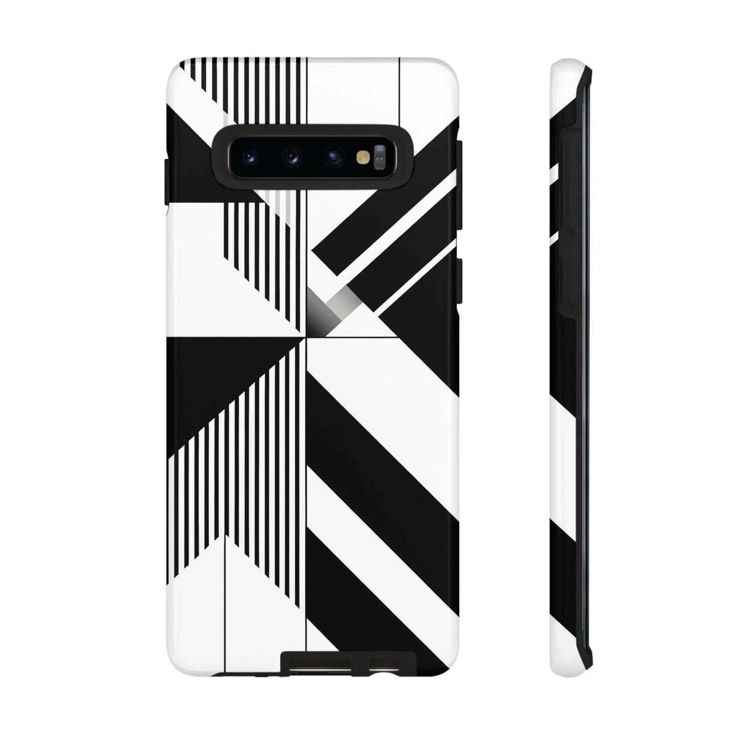 Monochrome Tough Phone Case for iPhone 11-16 and Samsung Galaxy S10–S25 Models - KarArmDesign