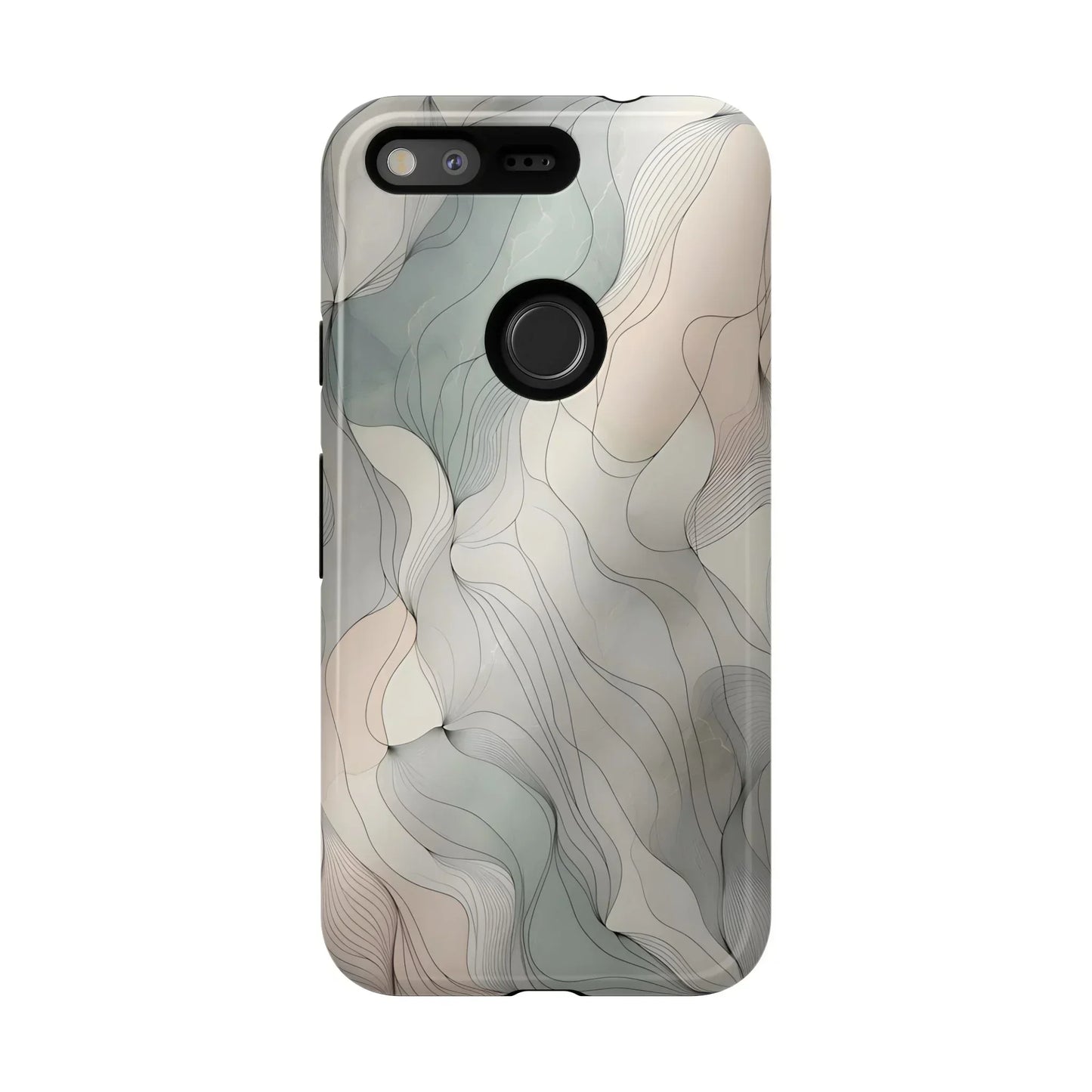 Pastel Wave Phone Case – Minimalist Design for iPhone & Pixel - KarArmDesign