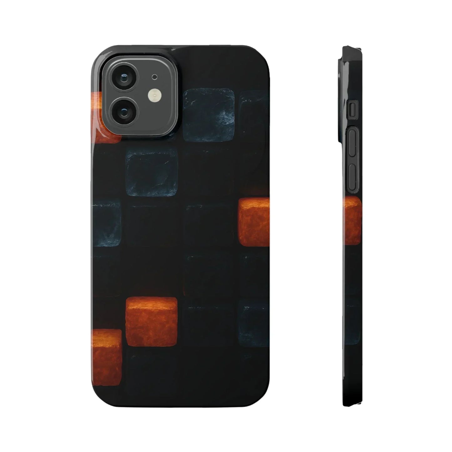 Blue Geometric Phone Case for iPhone 12-16 Models - KarArmDesign