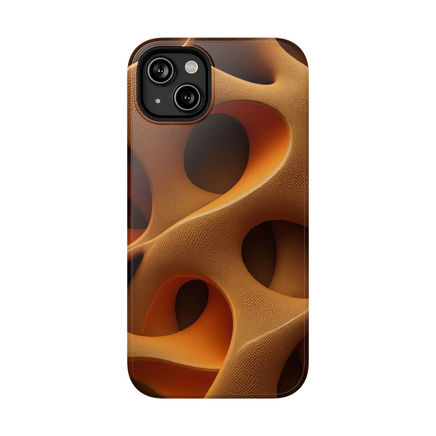 Amber Flow Phone Case for iPhone 11-17 and Samsung Galaxy S21-S22 Models - KarArmDesign