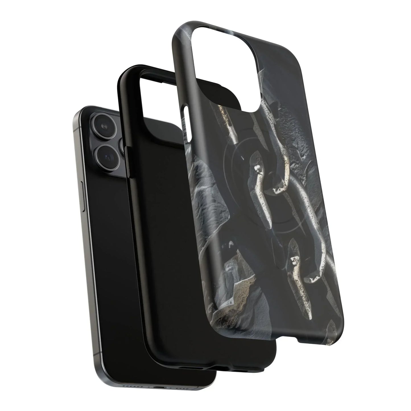 “Iron Chain” Tough Magnetic Phone Case for iPhone 14-16 Models - KarArmDesign