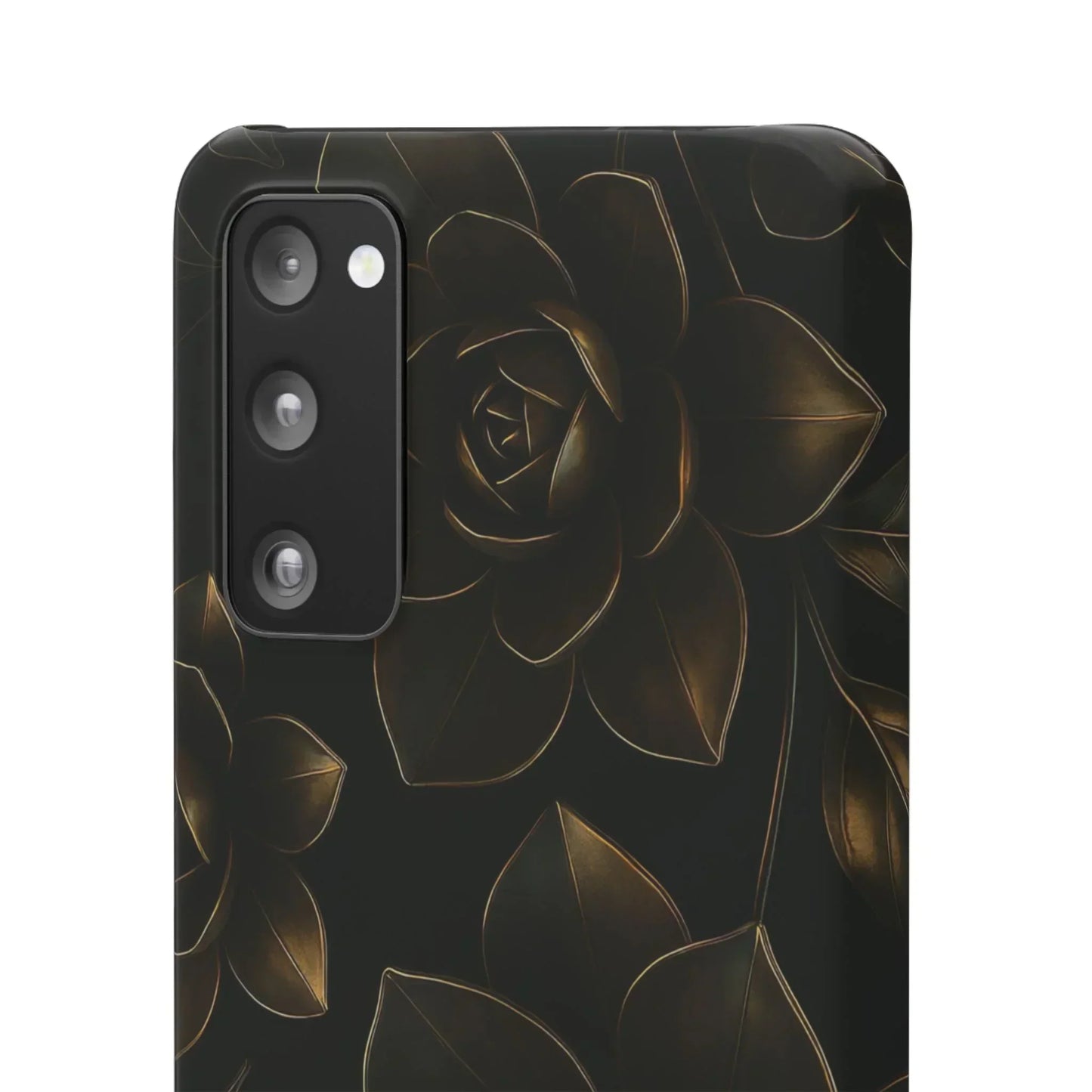 Metal Flower Phone Case for iPhone 7-16 and Galaxy S10-S24 Models - KarArmDesign