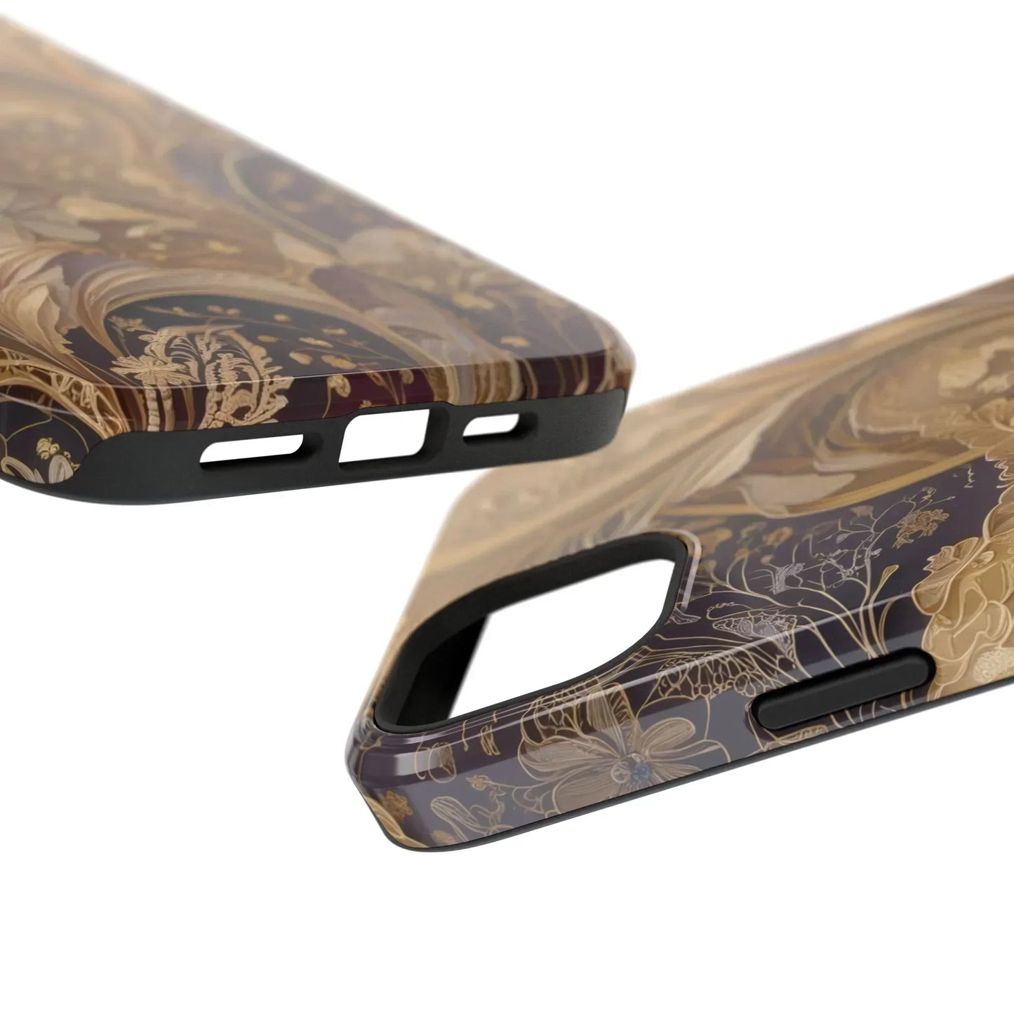 Botanical Luxury Design Impact-Resistant Phone Case for iPhone 12-16 and Galaxy S21-S22 Models - KarArmDesign