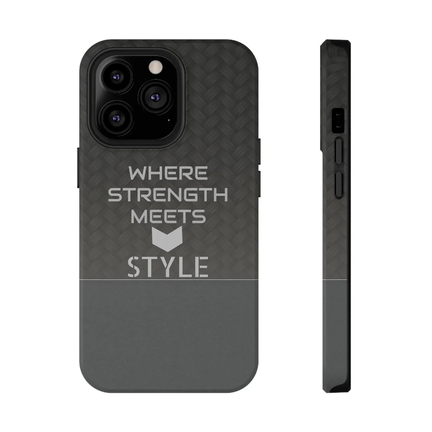 Gray Carbon Phone Case for iPhone 12-16 and Galaxy S21-S22 Models - KarArmDesign