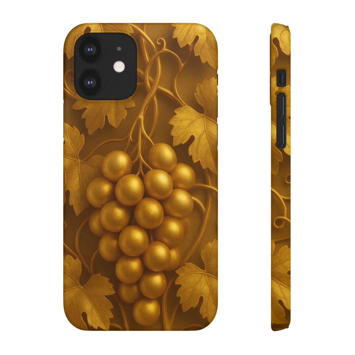Golden Grapes Phone Case for iPhone 7–16 Models - KarArmDesign