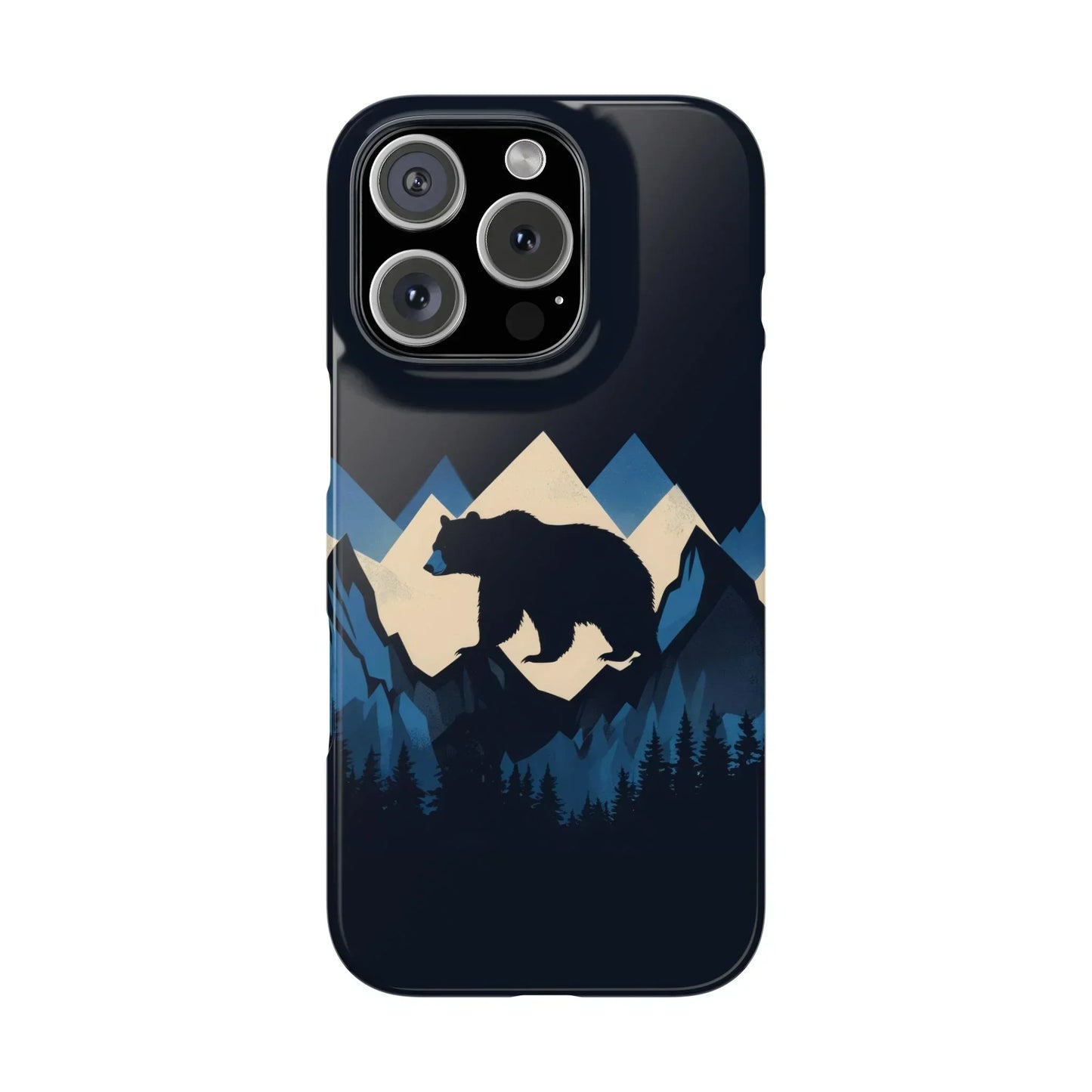 Wild Bear in the Peaks – Mountain Adventure Slim Phone Case for iPhone 7-16 Models - KarArmDesign