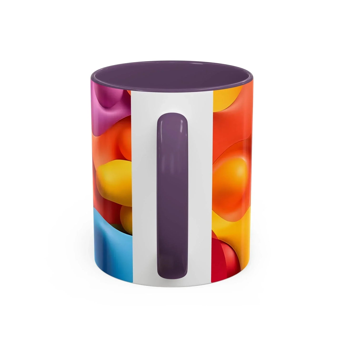 Bold Geometric Accent Coffee Ceramic Mug - KarArmDesign