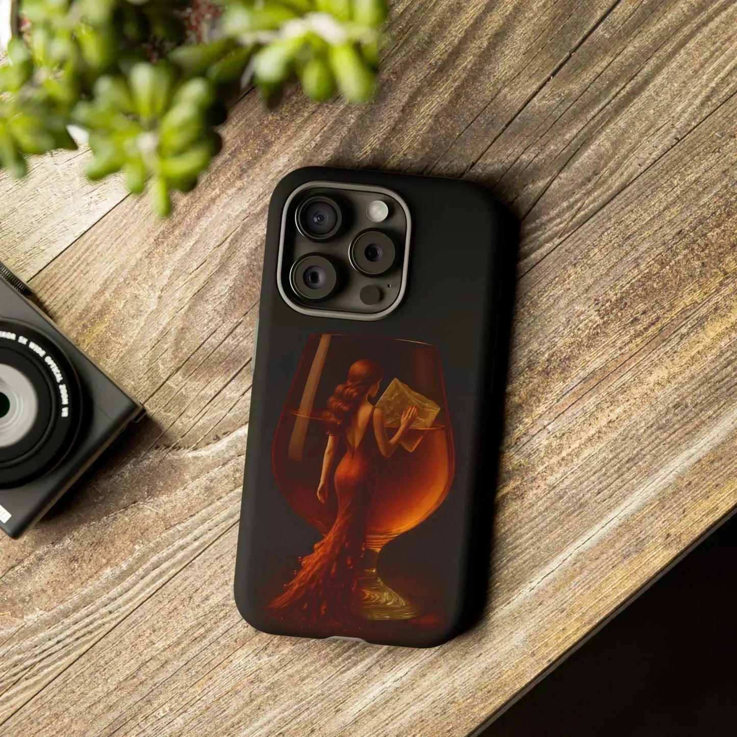 Elegant Midnight Lady Phone Case for iPhone 8-16 and Google Pixel up to 9 Models - KarArmDesign