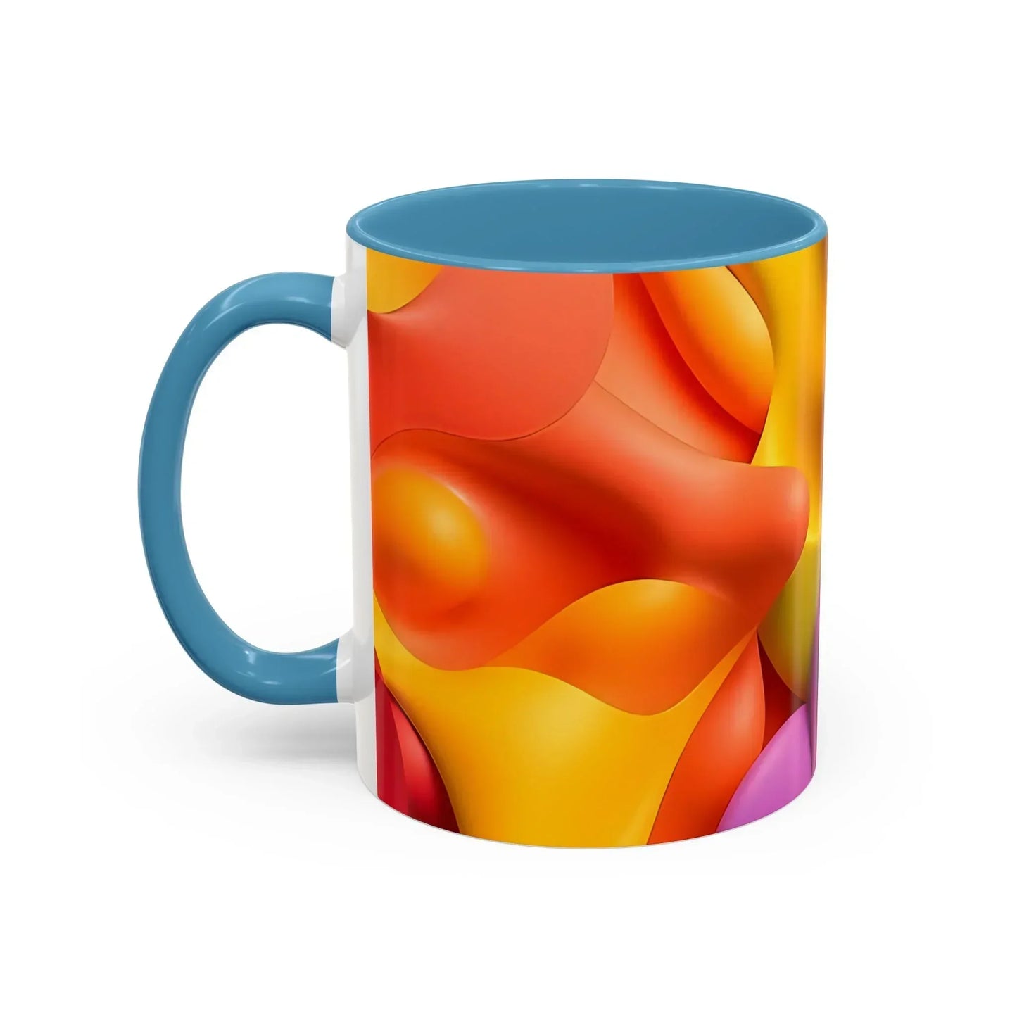 Bold Geometric Accent Coffee Ceramic Mug - KarArmDesign