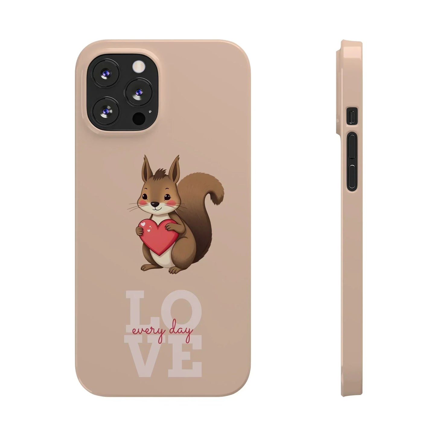 Cute Squirrel Phone Case for iPhone 7 to 16 Series Models - KarArmDesign