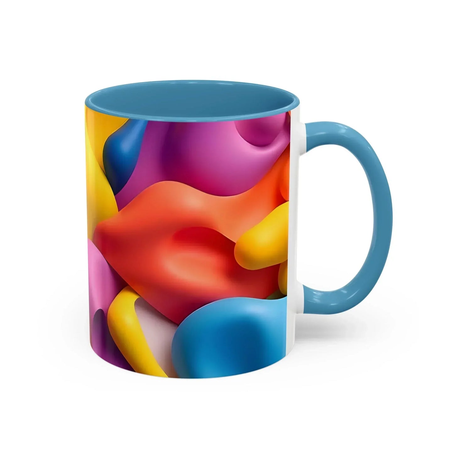 Bold Geometric Accent Coffee Ceramic Mug - KarArmDesign