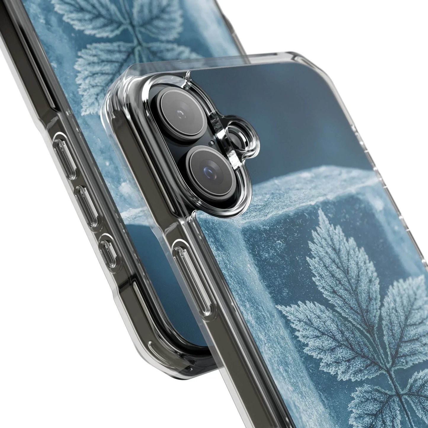 Frozen Leaf Inside Ice Cube - Phone Case for iPhone 14-16 Models - KarArmDesign