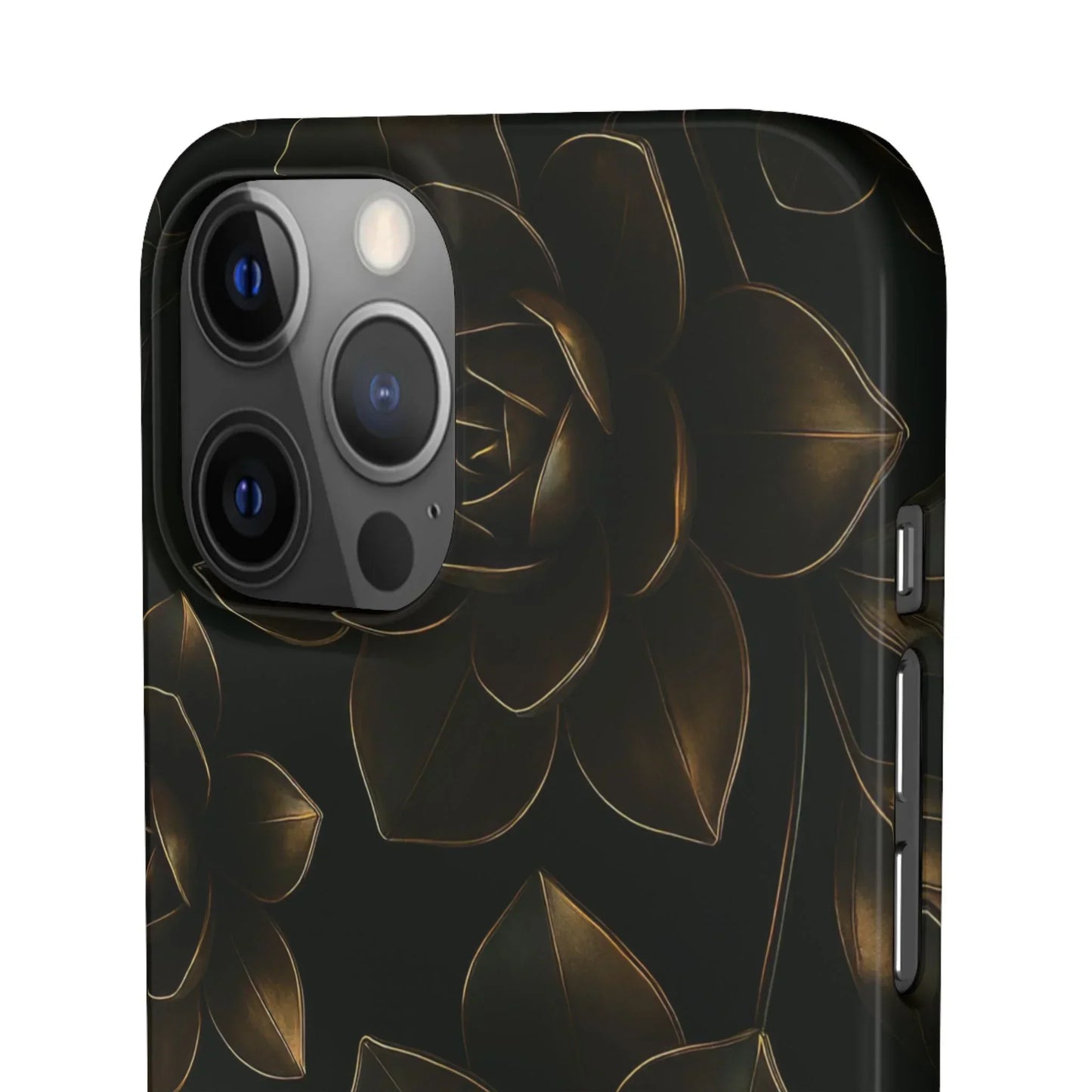 Metal Flower Phone Case for iPhone 7-16 and Galaxy S10-S24 Models - KarArmDesign