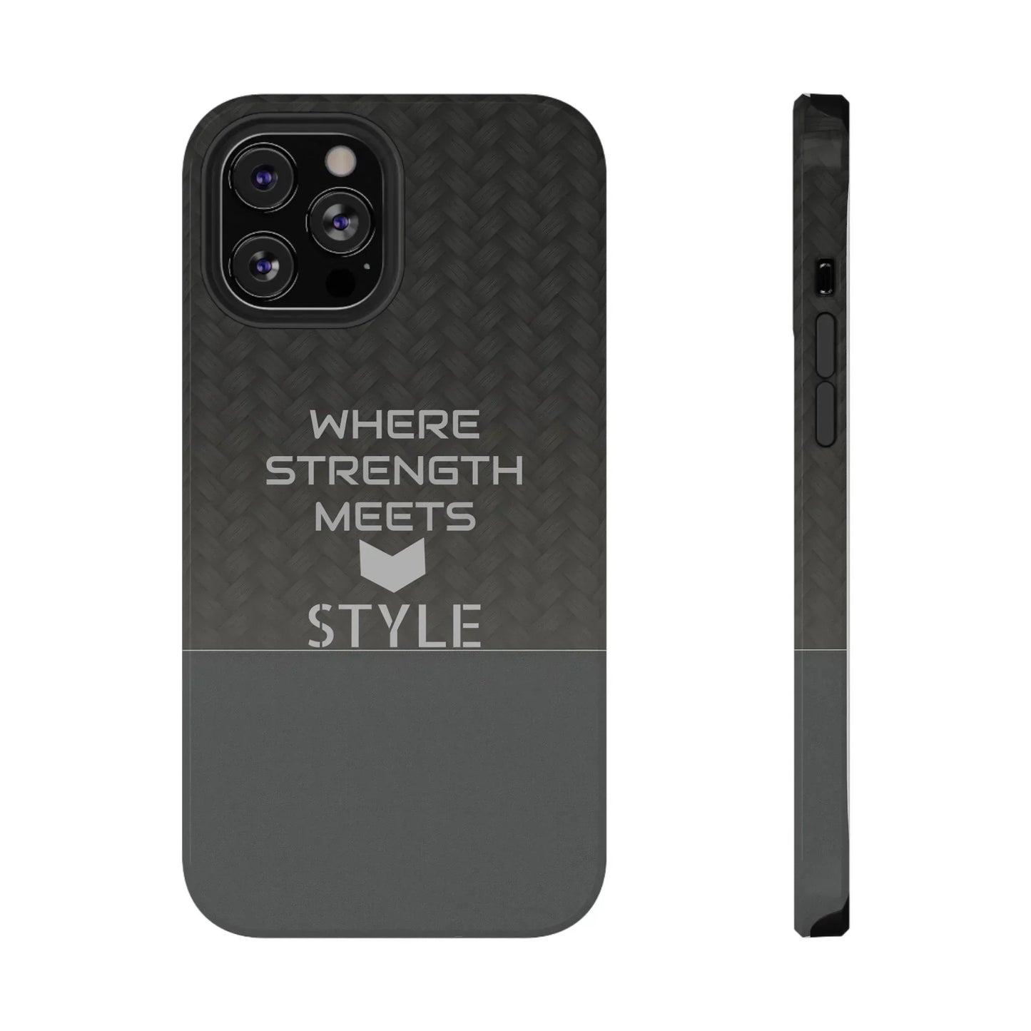 Gray Carbon Phone Case for iPhone 12-16 and Galaxy S21-S22 Models - KarArmDesign