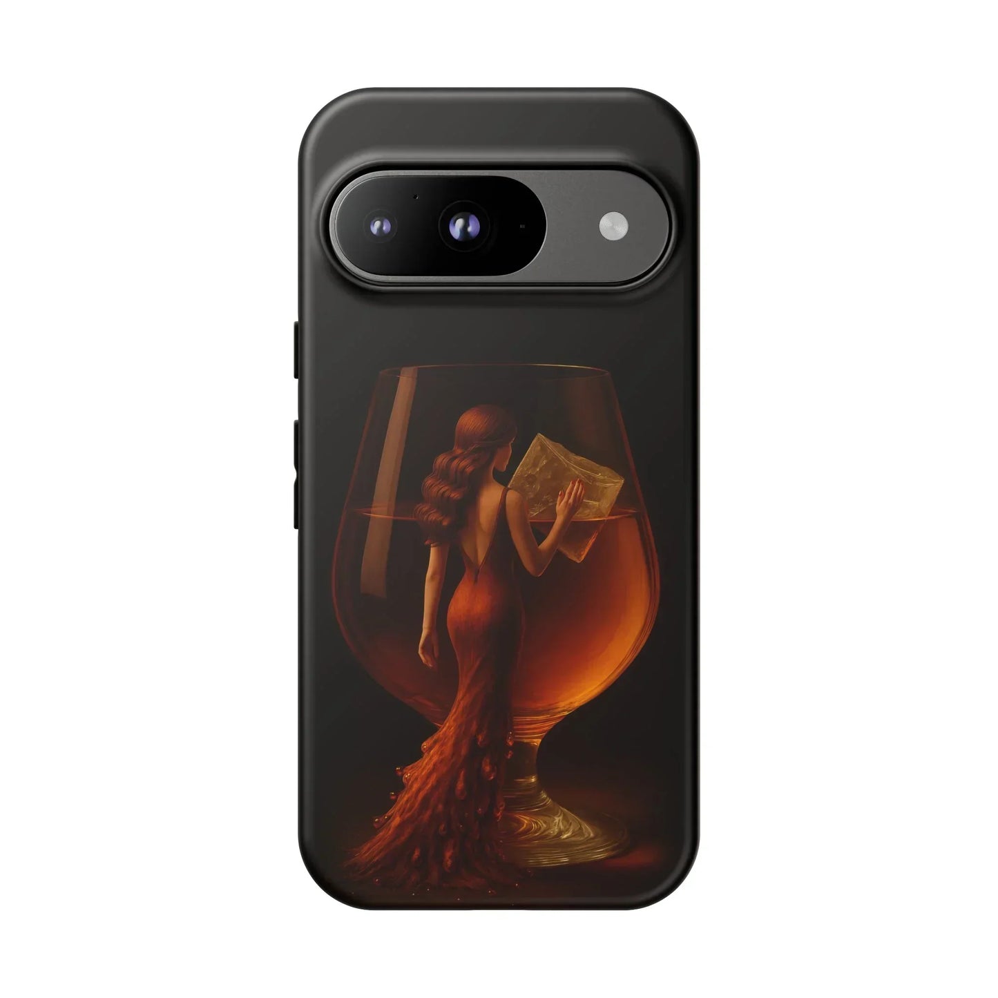 Elegant Midnight Lady Phone Case for iPhone 8-16 and Google Pixel up to 9 Models - KarArmDesign