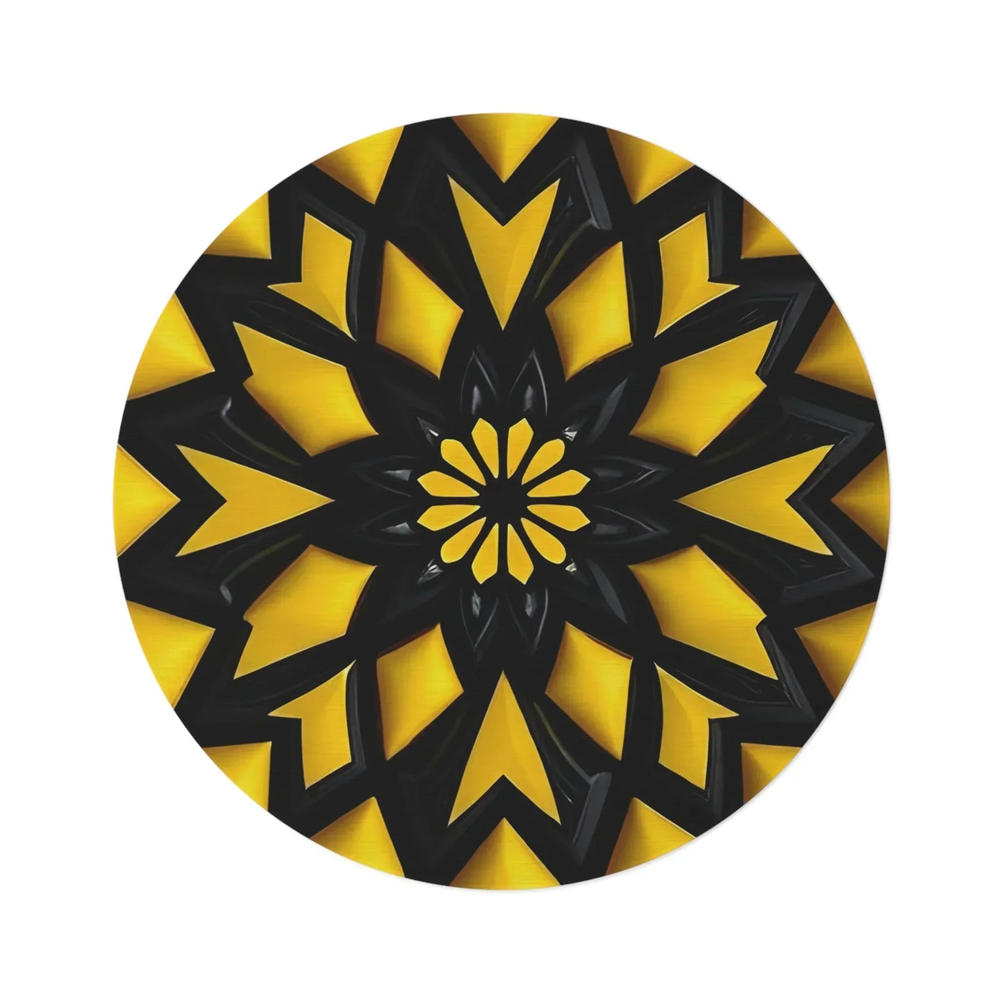 Modern Geometric Round Rug - KarArmDesign