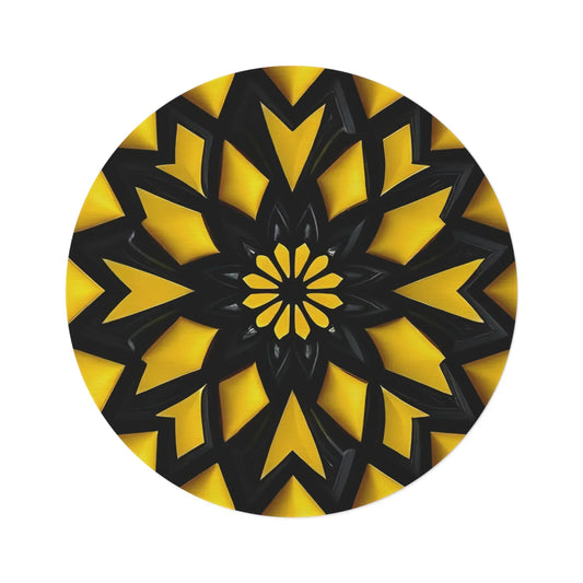 Modern Geometric Round Rug - KarArmDesign