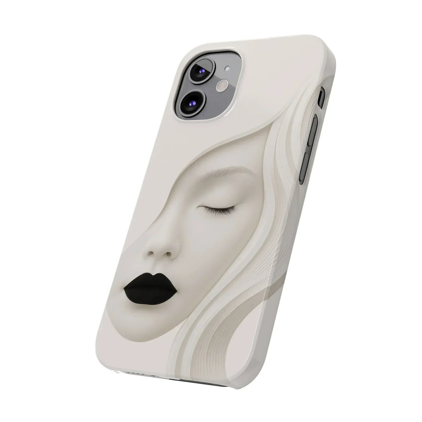 Minimalist Face Phone Case for iPhone 7-16 Models - KarArmDesign