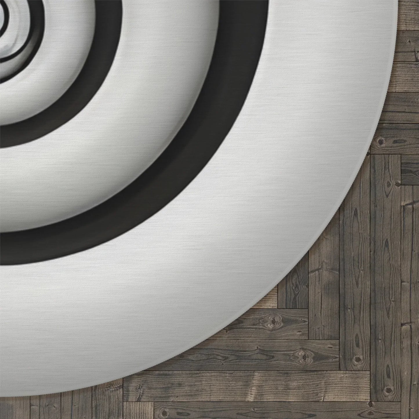 Hypnotic Spiral Illusion Round Rug - KarArmDesign