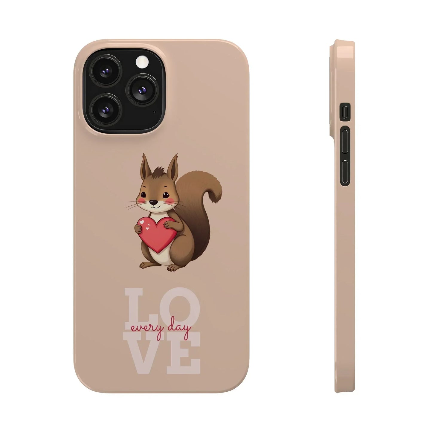 Cute Squirrel Phone Case for iPhone 7 to 16 Series Models - KarArmDesign