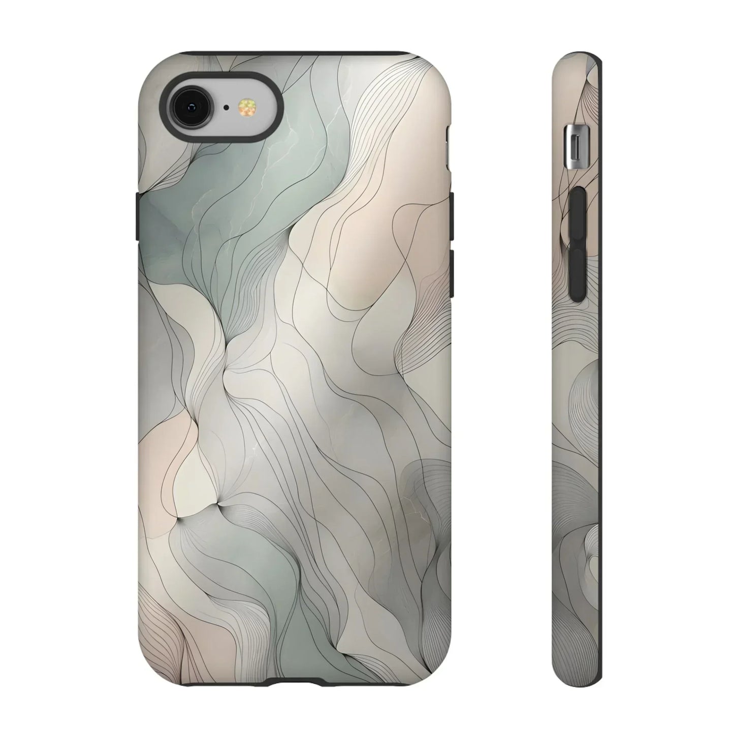 Pastel Wave Phone Case – Minimalist Design for iPhone & Pixel - KarArmDesign