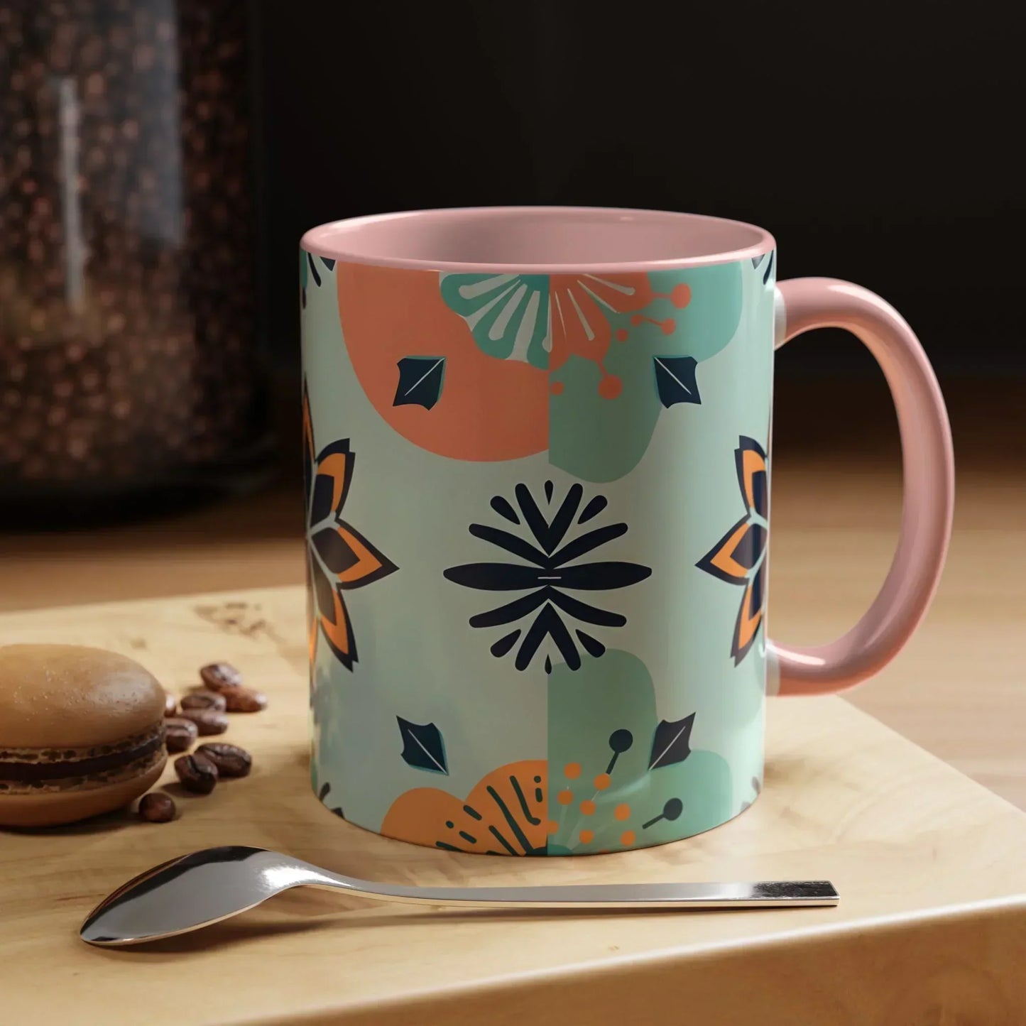 Floral Ornament Coffee Mug – 11oz - KarArmDesign