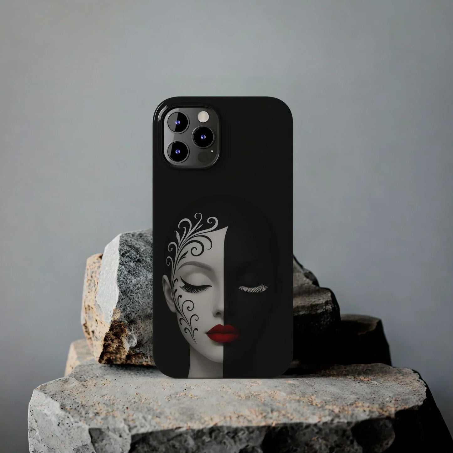 Artistic Head Design Phone Case for iPhone 7-16 Models - KarArmDesign