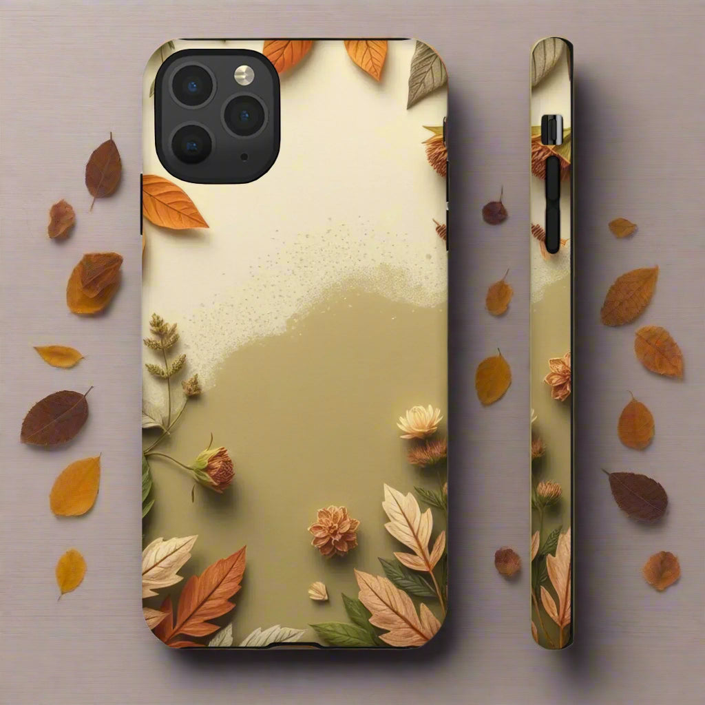Autumn Leaves Case for iPhone 8–16 and Galaxy S10–S25 - KarArmDesign