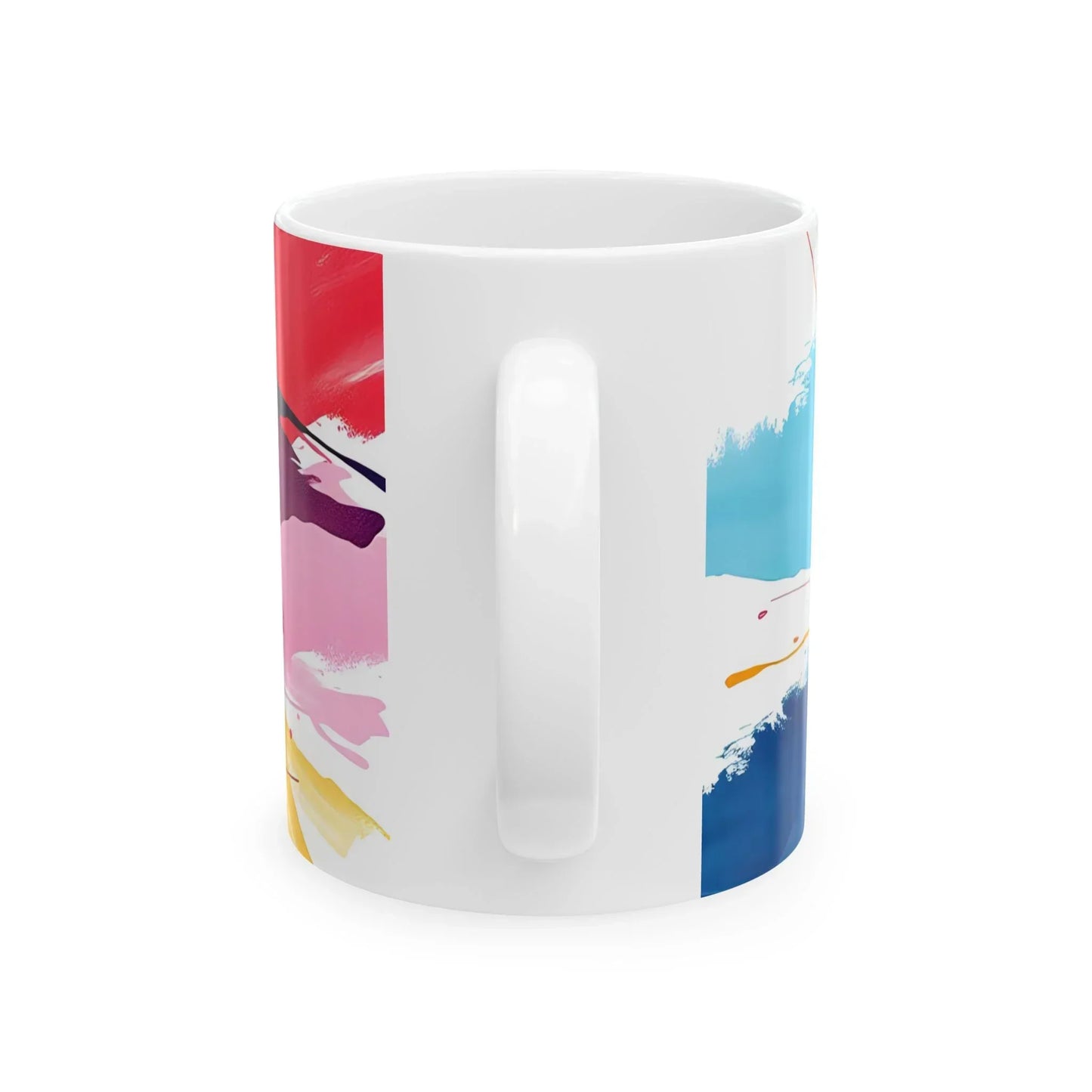 Vibrant Expression — Abstract Art Ceramic Mug (11oz, 15oz) - KarArmDesign