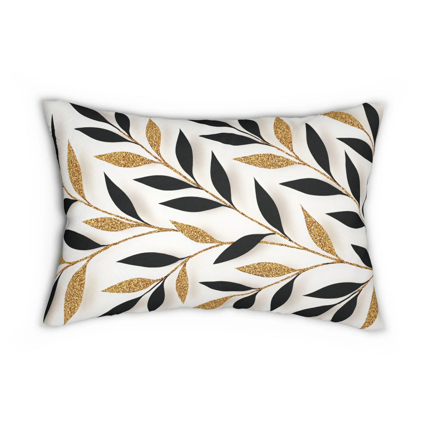 Golden Leaves Whisper Pillow - KarArmDesign