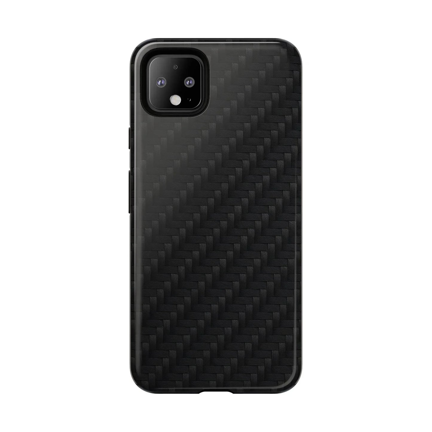 Black Carbon Phone Case Tough Case for iPhone 8-16 and Google Pixel up to 9 Models - KarArmDesign