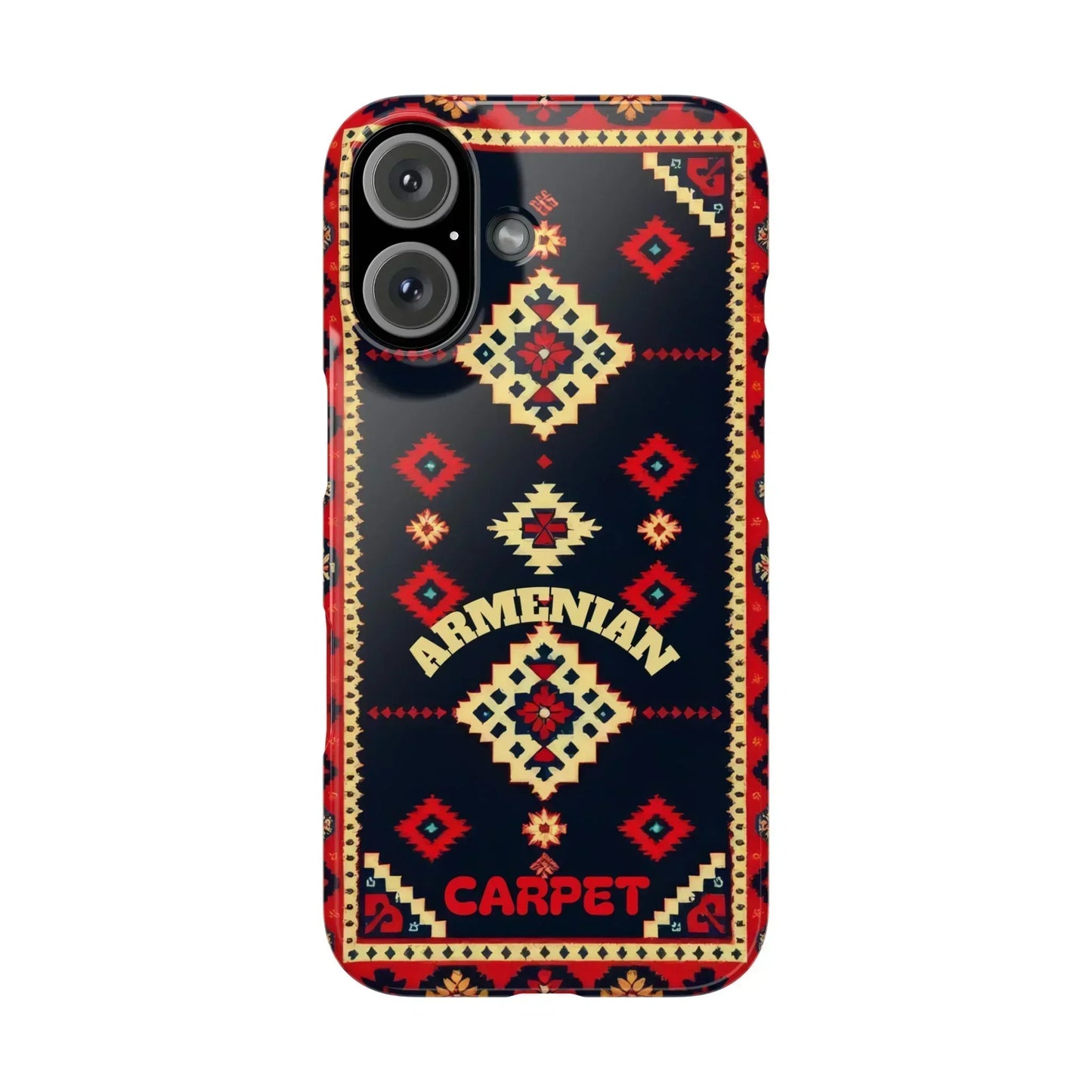 Armenian Carpet Pattern Traditional Ethnic Design Phone Case for iPhone 7-16 Models - KarArmDesign