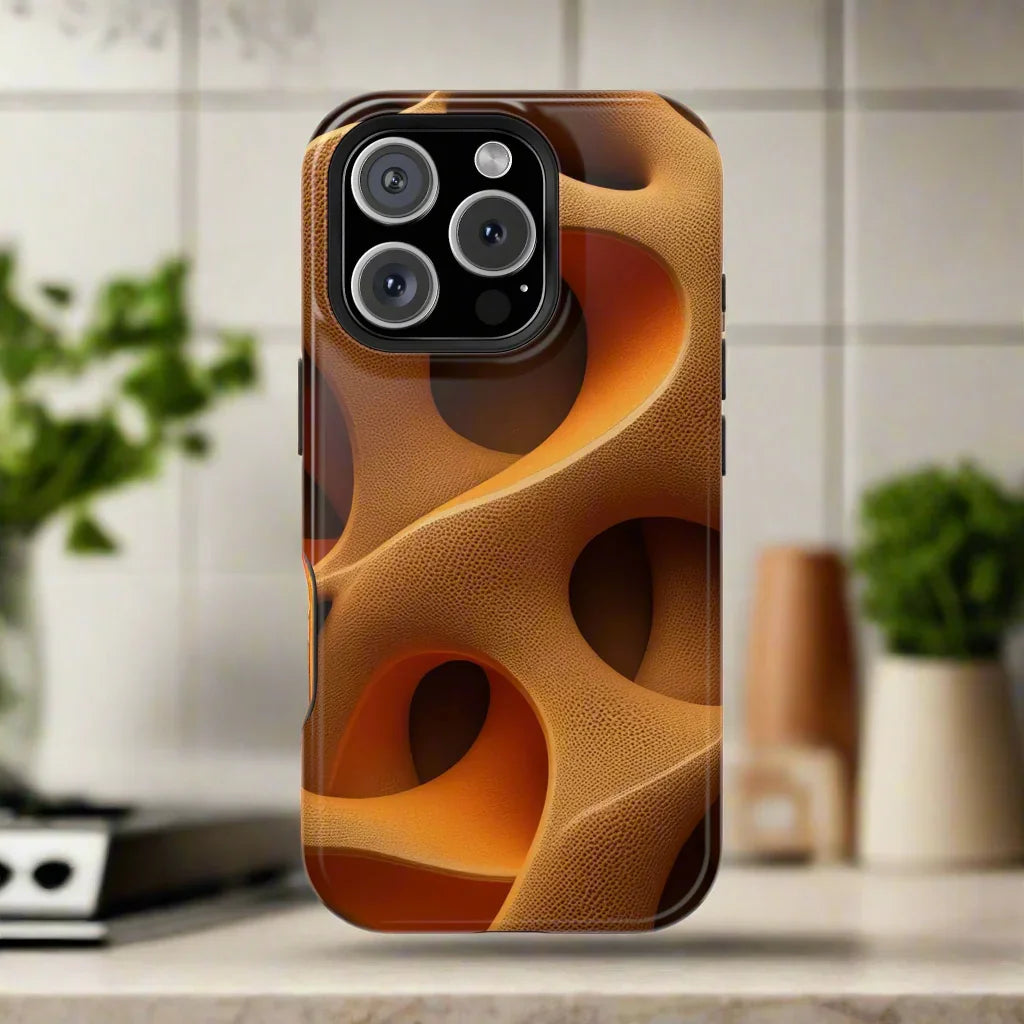 Amber Flow Phone Case for iPhone 11-17 and Samsung Galaxy S21-S22 Models - KarArmDesign