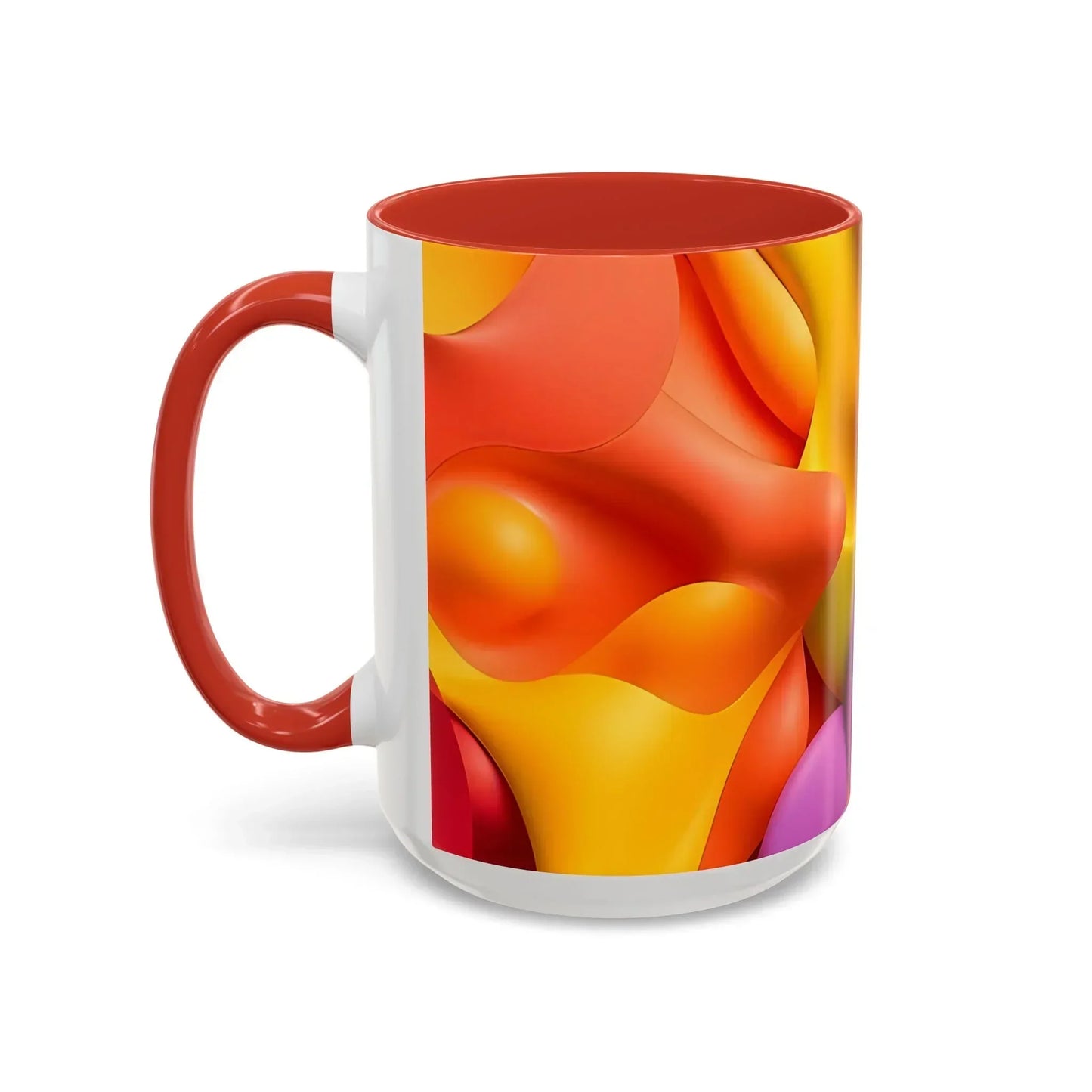 Bold Geometric Accent Coffee Ceramic Mug - KarArmDesign