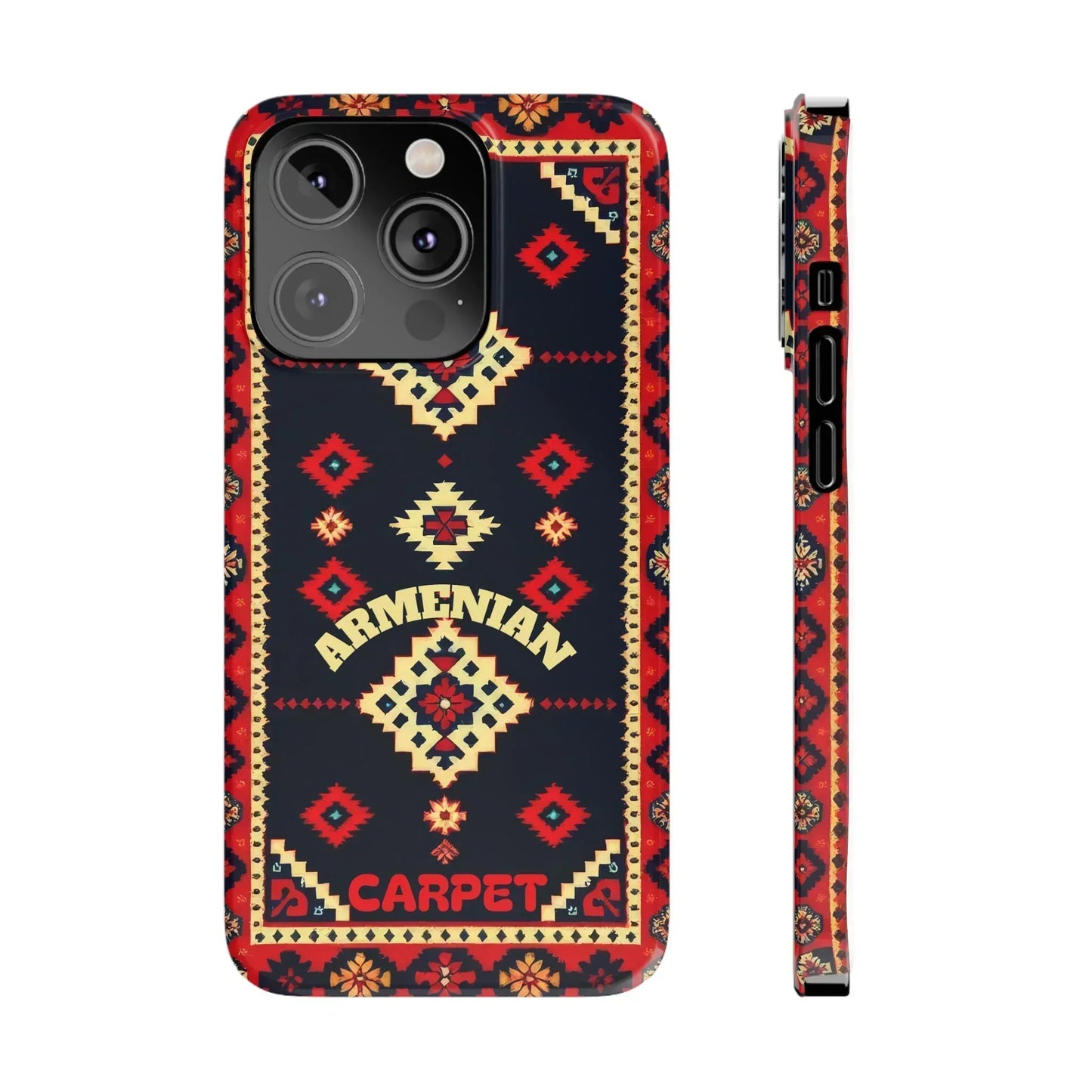 Armenian Carpet Pattern Traditional Ethnic Design Phone Case for iPhone 7-16 Models - KarArmDesign