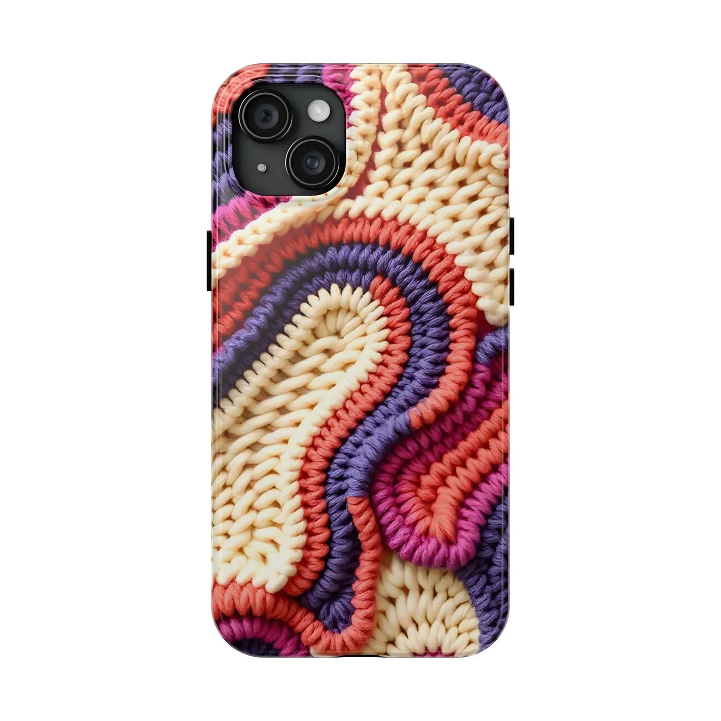 Handwoven Textile Art Phone Case for iPhone 7-16 and Galaxy S21-S24 Models - KarArmDesign