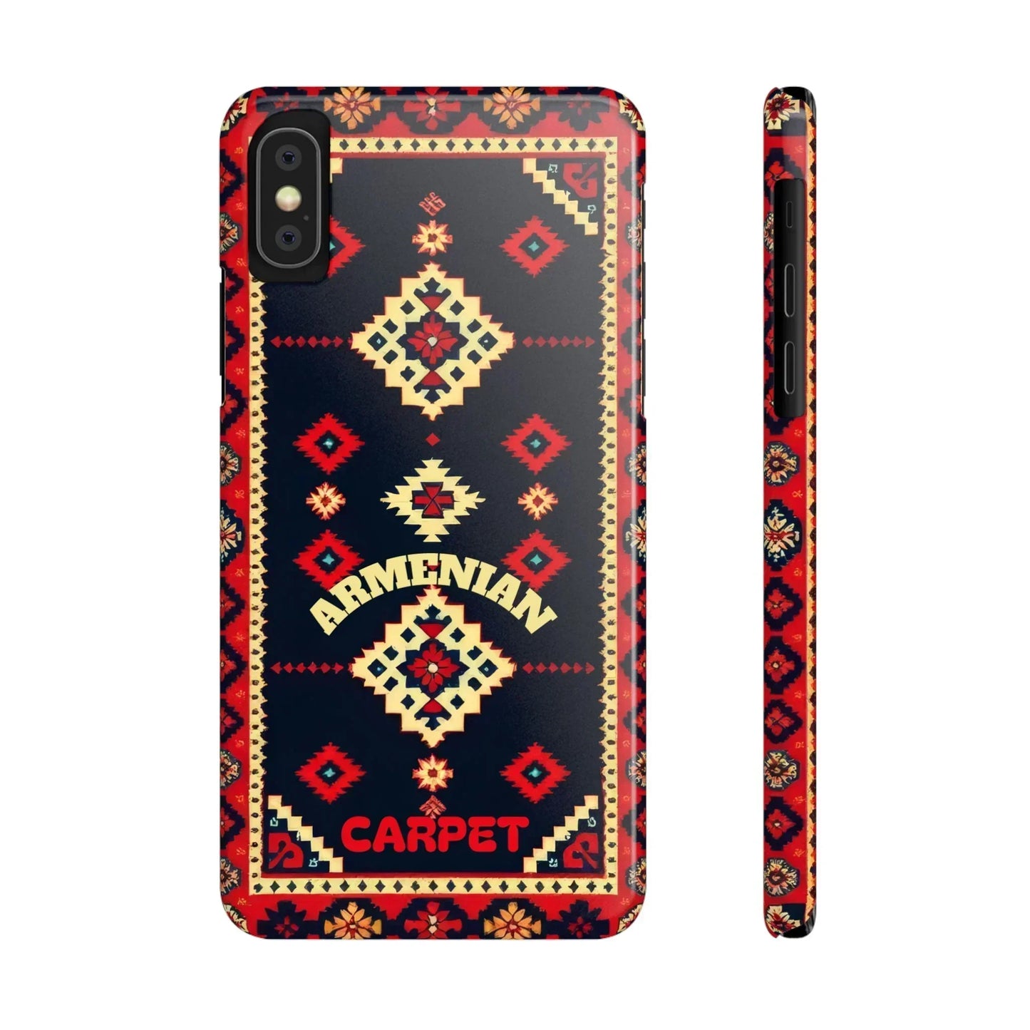Armenian Carpet Pattern Traditional Ethnic Design Phone Case for iPhone 7-16 Models - KarArmDesign
