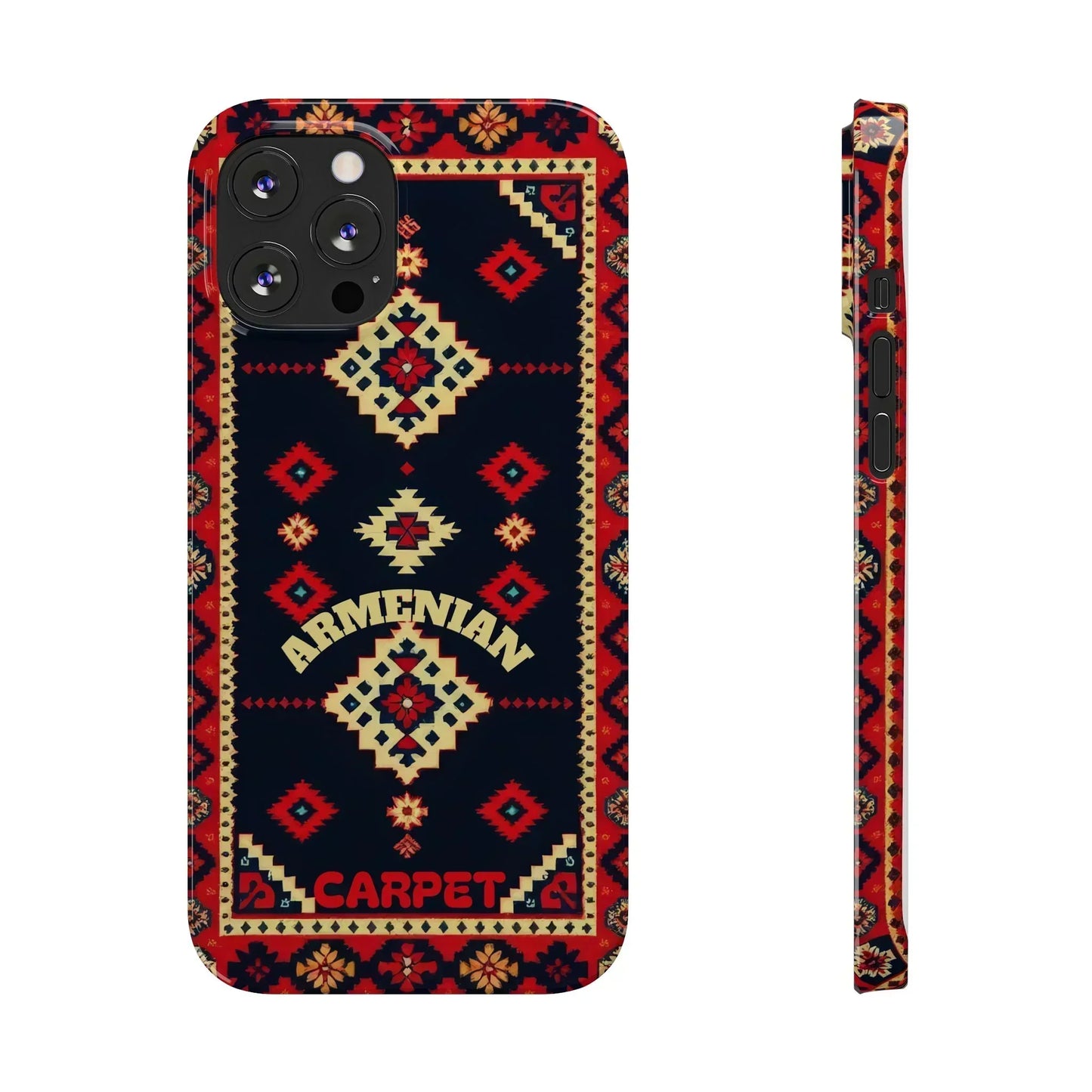 Armenian Carpet Pattern Traditional Ethnic Design Phone Case for iPhone 7-16 Models - KarArmDesign