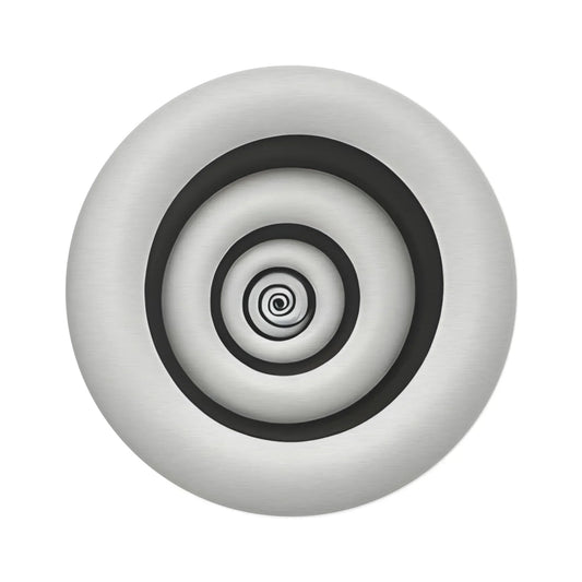 Hypnotic Spiral Illusion Round Rug - KarArmDesign