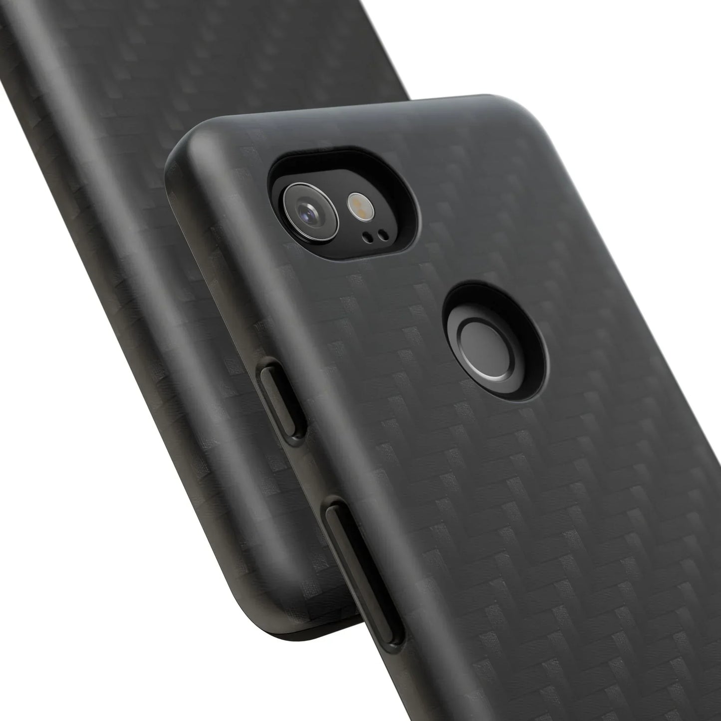 Black Carbon Phone Case Tough Case for iPhone 8-16 and Google Pixel up to 9 Models - KarArmDesign