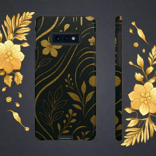 Foil Frenzy Abstract Gold Pattern Phone Case for Samsung Galaxy and Google Pixel - KarArmDesign
