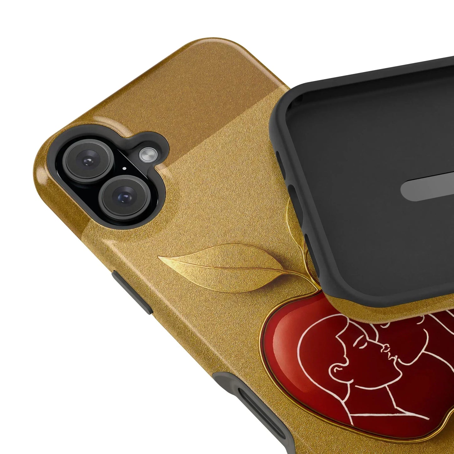 Romantic Apple Phone Case for iPhone 12-16 Models - KarArmDesign