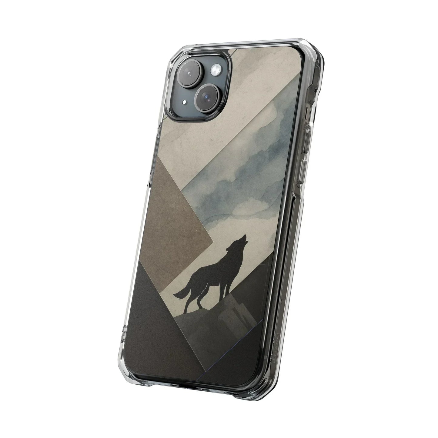Wolf Silhouette Phone Case for iPhone 14-16 Models - KarArmDesign