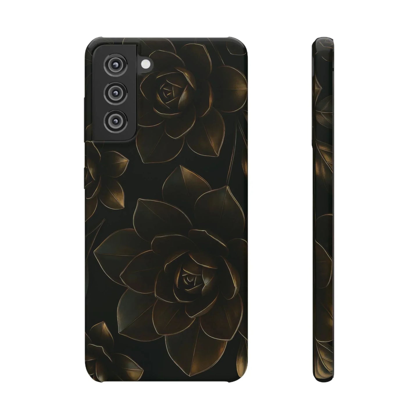 Metal Flower Phone Case for iPhone 7-16 and Galaxy S10-S24 Models - KarArmDesign