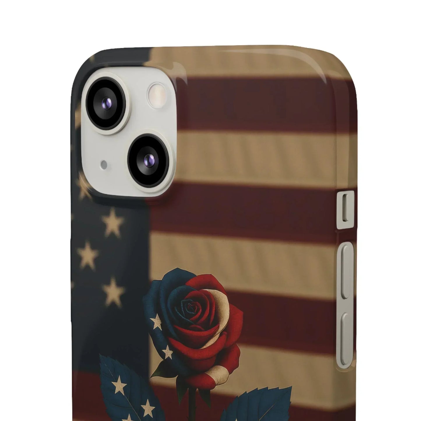 American Rose Flag Phone Case for iPhone 7-16 and Samsung Galaxy S10-S24 Models - KarArmDesign