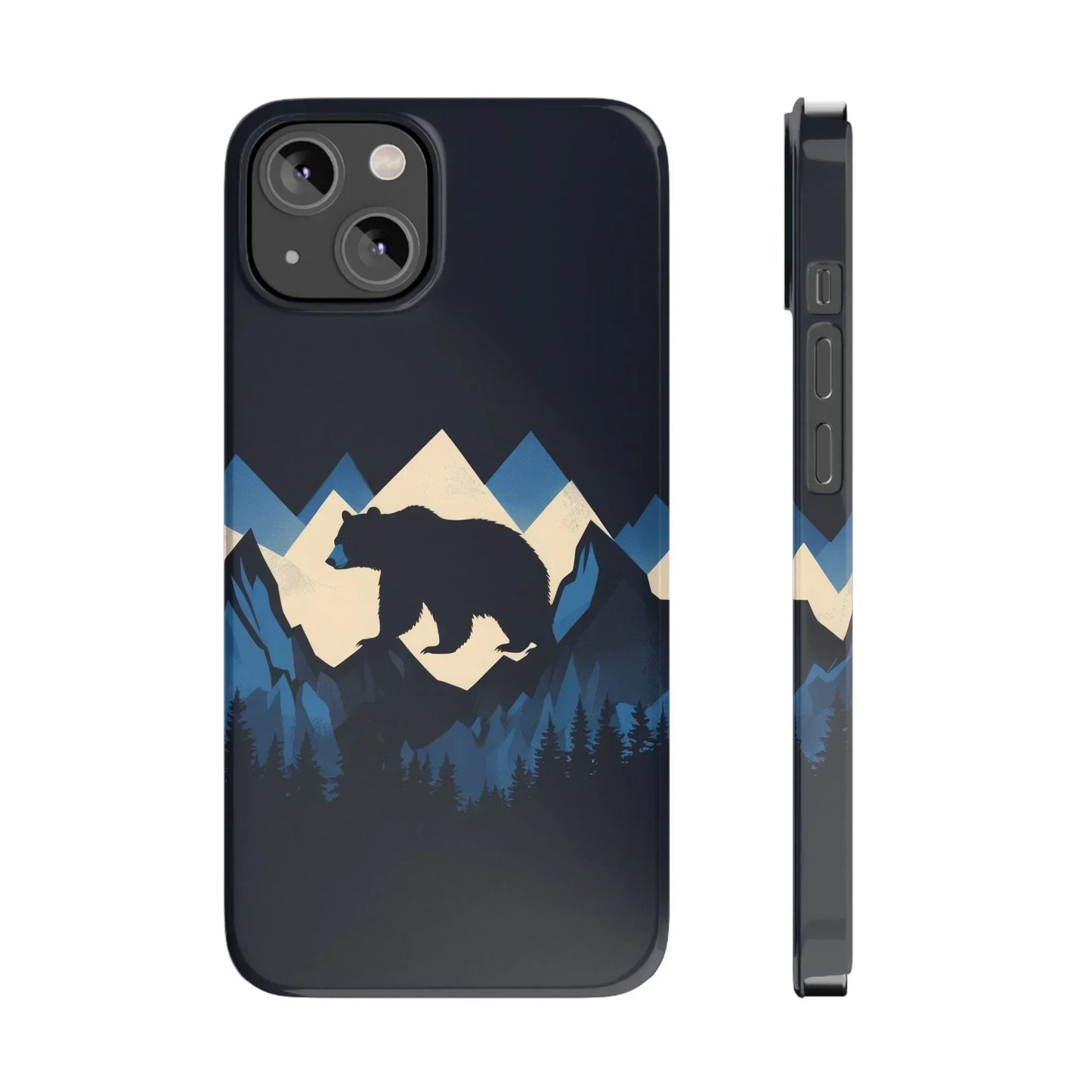 Wild Bear in the Peaks – Mountain Adventure Slim Phone Case for iPhone 7-16 Models - KarArmDesign
