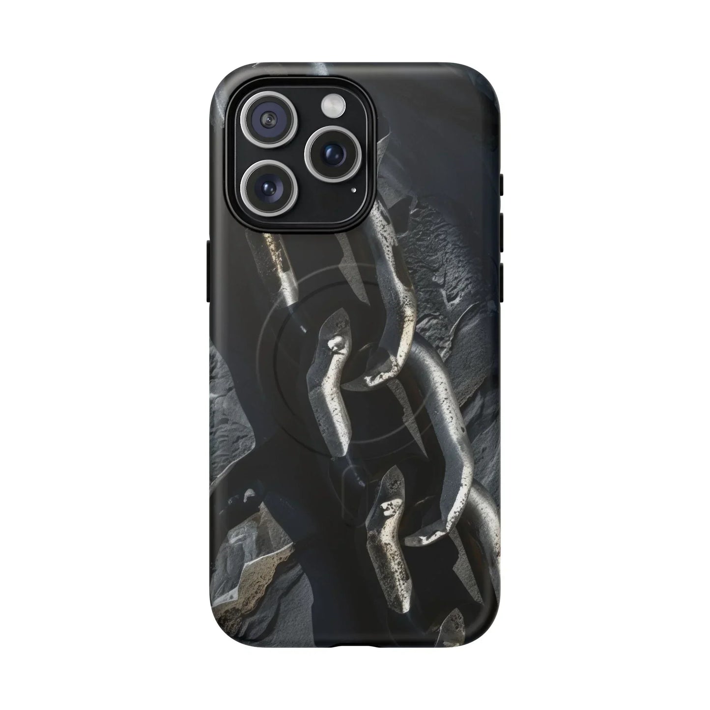 “Iron Chain” Tough Magnetic Phone Case for iPhone 14-16 Models - KarArmDesign