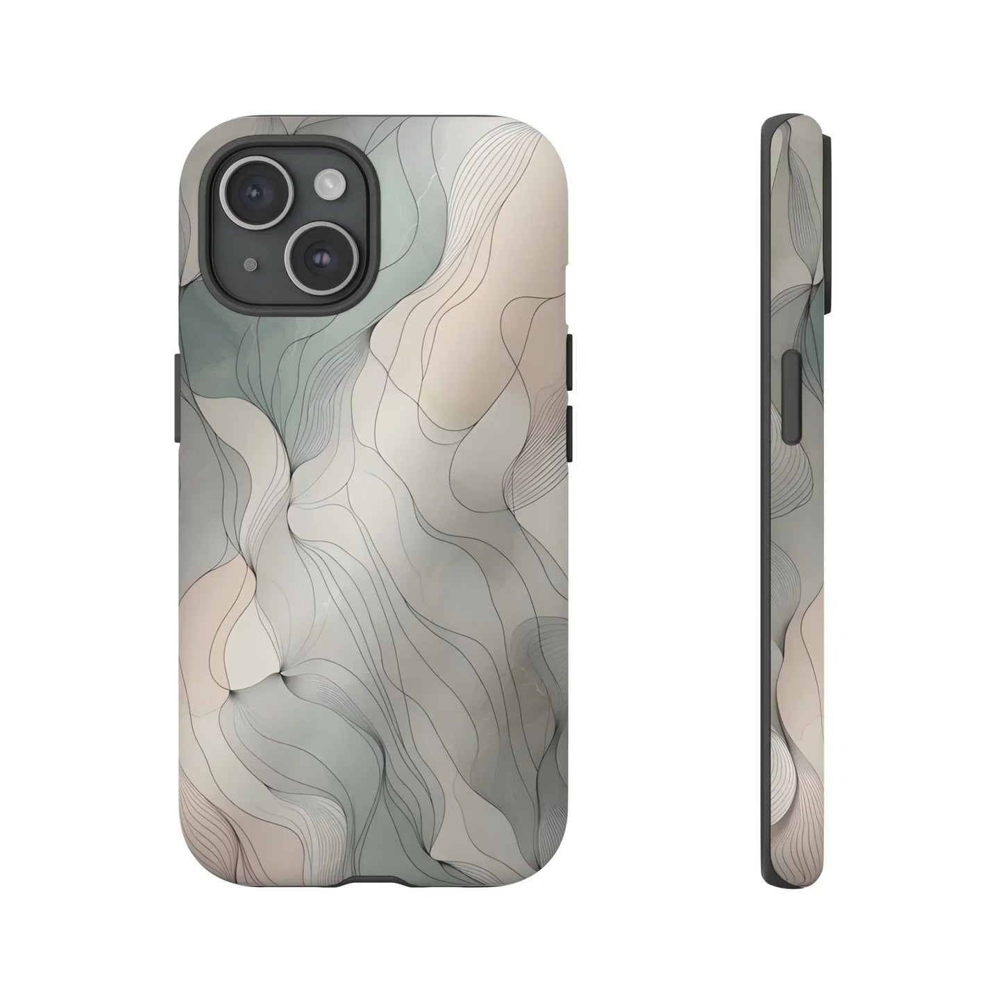 Pastel Wave Phone Case – Minimalist Design for iPhone & Pixel - KarArmDesign